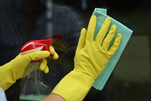 Cleaner preparing a domestic cleaning visit in Wimbledon area