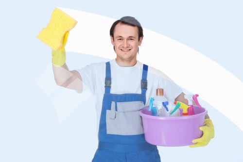 Cleaning internal glass, frames, and surfaces after refurbishment in SW19