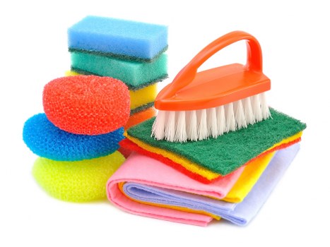 Professional carpet cleaner working in a local property